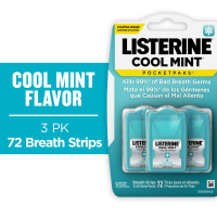 Listerine Pocket Paks Cool Mint 3 x 24CT Strip Packs