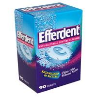 Efferdent Anti-Bacterial Denture Cleanser Tablets 90CT Box product image