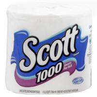 Scott Bath Tissue 1100 Sheets 1-Ply Unscented 1CT product image