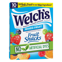 Welch's Fruit Snacks Mixed Fruit 0.9oz Pouches 10CT Box