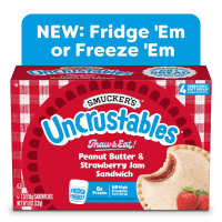 Smucker's Uncrustables Peanut Butter and Strawberry Jam 4CT