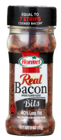 HORMEL Real Bacon Bits Topping, Salad Topping, Shelf-Stable, 3 oz Plastic Jar