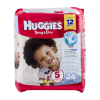 Huggies Snug and Dry Diapers Size 5 Jumbo Pack 25CT PKG product image
