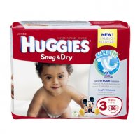 Huggies Snug & Dry Diapers Size 3 (16-28LB) Jumbo Pack 34CT PKG product image
