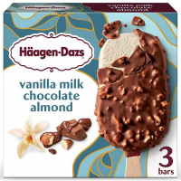 Haagen Dazs Ice Cream Bars Vanilla with Almonds 3CT 9oz Box