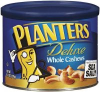 Planters Deluxe Whole Cashews 8.5oz Can product image