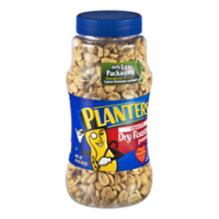 Planters Peanuts Dry Roasted Unsalted 16oz Jar product image
