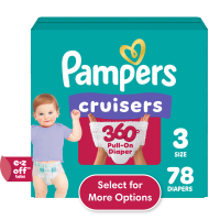Pampers Cruisers 360 Baby Diapers Size 3, 78 Count