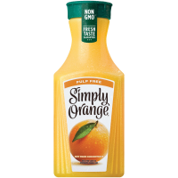 Simply Orange Original Orange Juice Pulp Free 46oz BTL