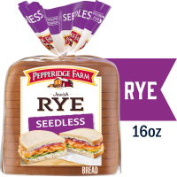 Pepperidge Farm Jewish Rye Seedless Bread 16oz PKG
