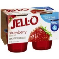 Jell-O Gelatin Snacks Sugar Free Strawberry 4CT product image