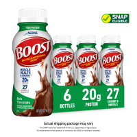 Boost Nutritional Drink Hi-Protein Rich Chocolate 8oz EA 6PK