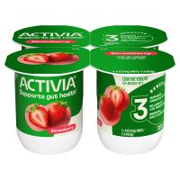 Dannon Activia Probiotic Yogurt Strawberry 4oz EA 4PK