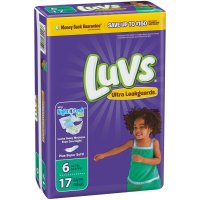 Luvs Diapers Size 6 (Over 35LB) Jumbo 17 CT PKG product image