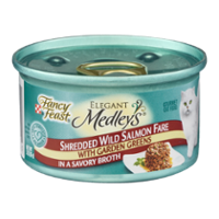 Fancy Feast Elegant Medleys Shredded Salmon in Broth with Garden Greens 1CT 3oz Can product image
