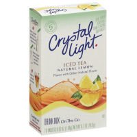 Crystal Light On The Go Packets Iced Tea With Natural Lemon 10CT PKG