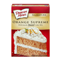 Duncan Hines Moist Deluxe Orange Supreme Cake Mix 16.5oz Box product image