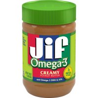 Jif Peanut Butter Creamy Omega 3 16oz Jar product image