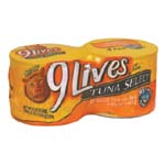 9 Lives Wet Cat Food Tuna Select with Egg 4PK of 5.5oz Cans 22oz PKG product image