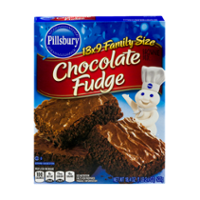 Pillsbury Chocolate Fudge Brownie Mix Family Size 18.4oz Box product image