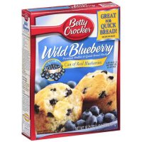 General Mills Betty Crocker Wild Blueberry Premium Muffin & Quick Bread Mix 16.9oz Box product image