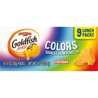 Pepperidge Farm Goldfish Lunch Packs Colors Cheddar Crackers 1oz Bags 9ct product image