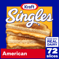 Kraft American Cheese Singles 72CT 48oz PKG