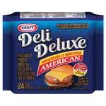 Kraft Deli Deluxe American Cheese Singles 24CT 16oz PKG product image