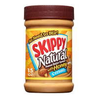 Skippy Natural Creamy Peanut Butter Spread with Honey 15oz Jar
