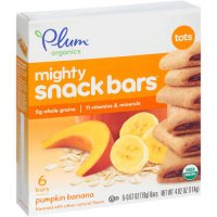 Plum Organics Tots Mighty Snack Bars Pumpkin Banana 6CT 4.02oz Box product image