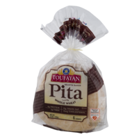 Toufayan Whole Wheat Pita Bread 6Ct PKG product image