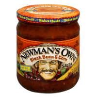 Newman's Own All-Natural Salsa Black Bean & Corn 16oz Jar product image