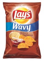 Lay's Wavy Potato Chips Hickory Barbecue 7.75oz Bag product image