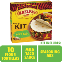 Old El Paso Dinner Kit Soft Tacos 10CT 12.5oz Box