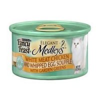 Fancy Feast Elegant Medleys White Meat Chicken & Whipped Egg Souffle' with Garden Greens 1CT 3oz Can product image
