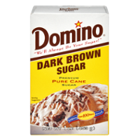 Domino Pure Cane Dark Brown Sugar 1LB Box product image