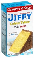 Jiffy Golden Yellow Cake Mix 9 oz product image