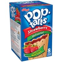 Kellogg's Pop-Tarts Unfrosted Strawberry 8CT 14.7oz Box product image