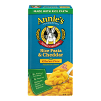 Annie's Homegrown Totally Natural Rice Pasta & Cheddar Macaroni N Cheese 6oz Box product image