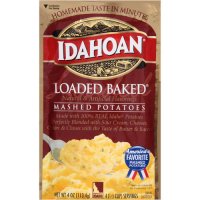 Idahoan Mashed Potatoes Loaded Baked 4oz PKG product image