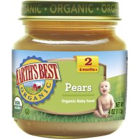 Earth's Best Organic Baby Food 2nd Pears 4oz Jar product image