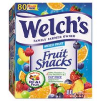 Welch's Fruit Snacks Mixed Fruit 80CT .9oz Pouches product image