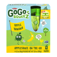 Materne GoGo Squeez Apple Banana Applesauce On The Go 3.2oz Pouch 4PK product image