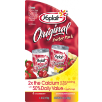 Yoplait Original Yogurt Lowfat Strawberry & Strawberry Banana 8CT of 6oz Cups product image