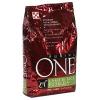 Purina ONE Dry Dog Food Rice and Lamb 8LB Bag product image