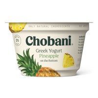 Chobani 2% Fat Greek Yogurt Pineapple 5.3oz Cup product image