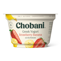 Chobani 2% Fat Greek Yogurt Strawberry Banana 5.3oz Cup product image