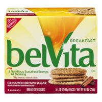 Nabisco belVita Cinnamon Brown Sugar Breakfast Biscuits 5 Packs Box product image