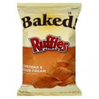 Ruffles Baked Potato Crisps Cheddar & Sour Cream 6.25oz Bag product image