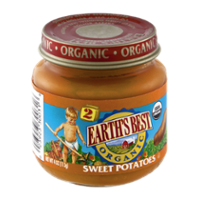 Earth's Best Organic Stage 2 Sweet Potatoes 4oz Jar product image